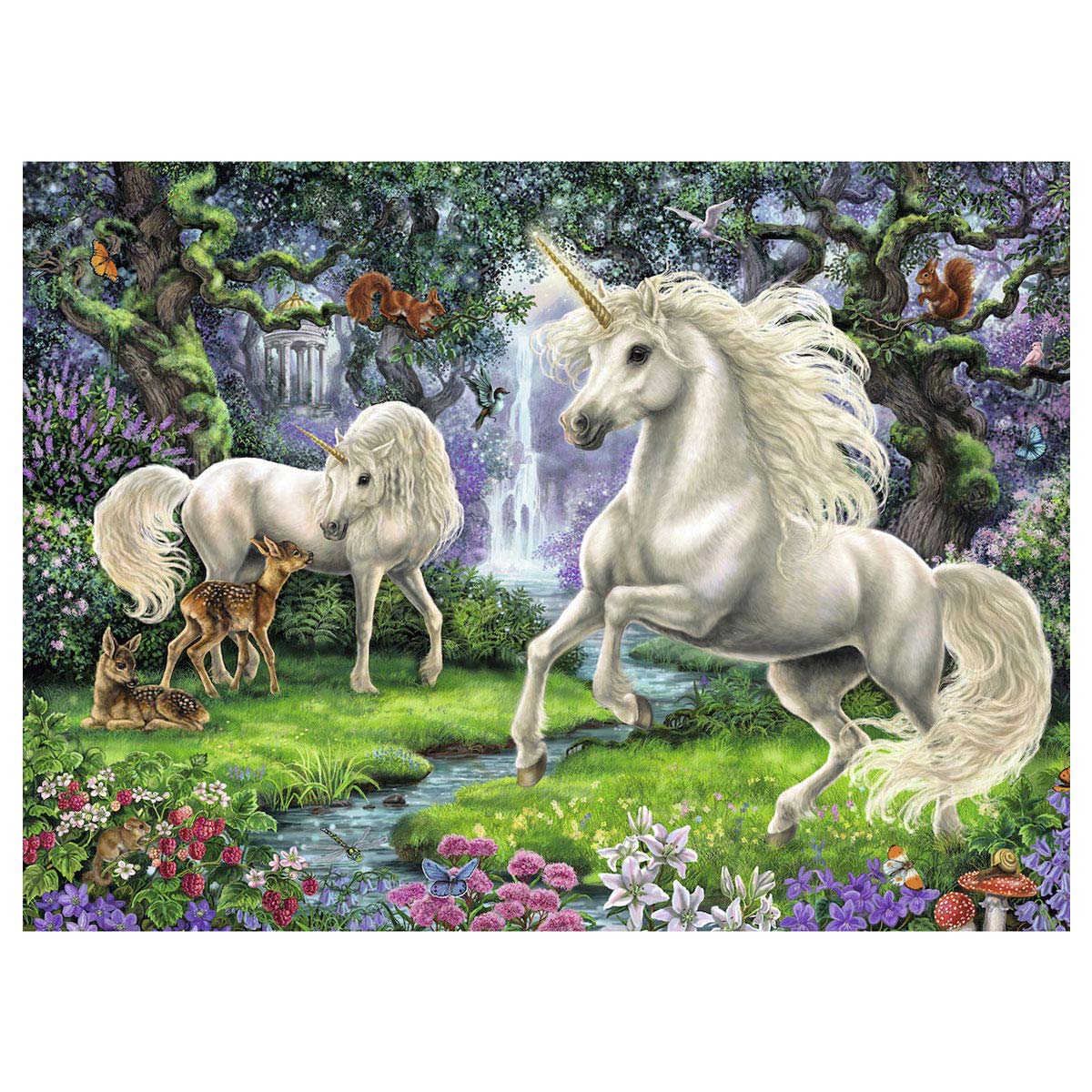 Ravensburger - Mystical Unicorns 200 kusů xxl