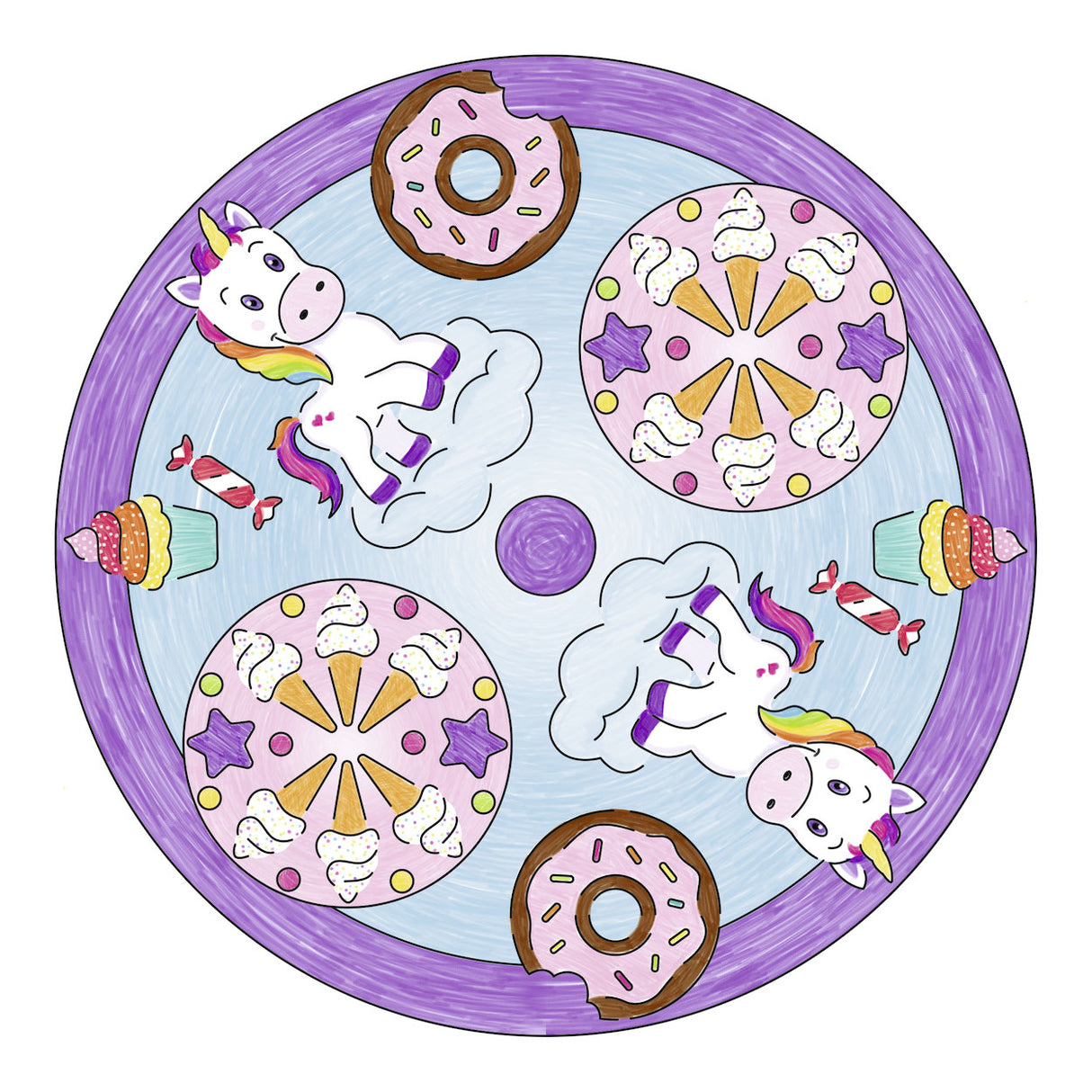 Mandala designer 2in1 - Unicorn