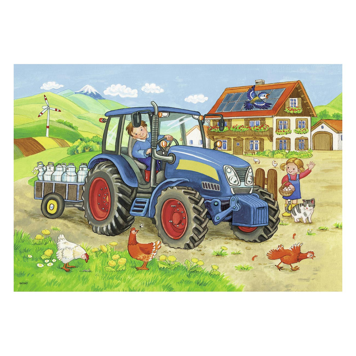 Ravensburger - na placu budowy i puzzle farmy 2x12 sztuki