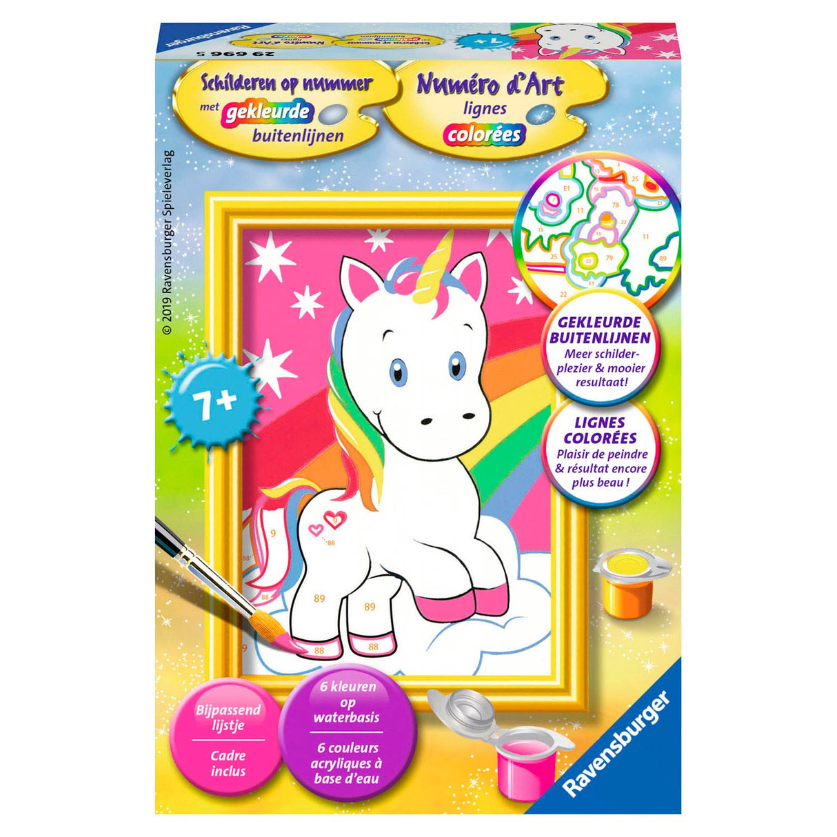 Ravensburger peinture sur le numéro de la licorne mignonne