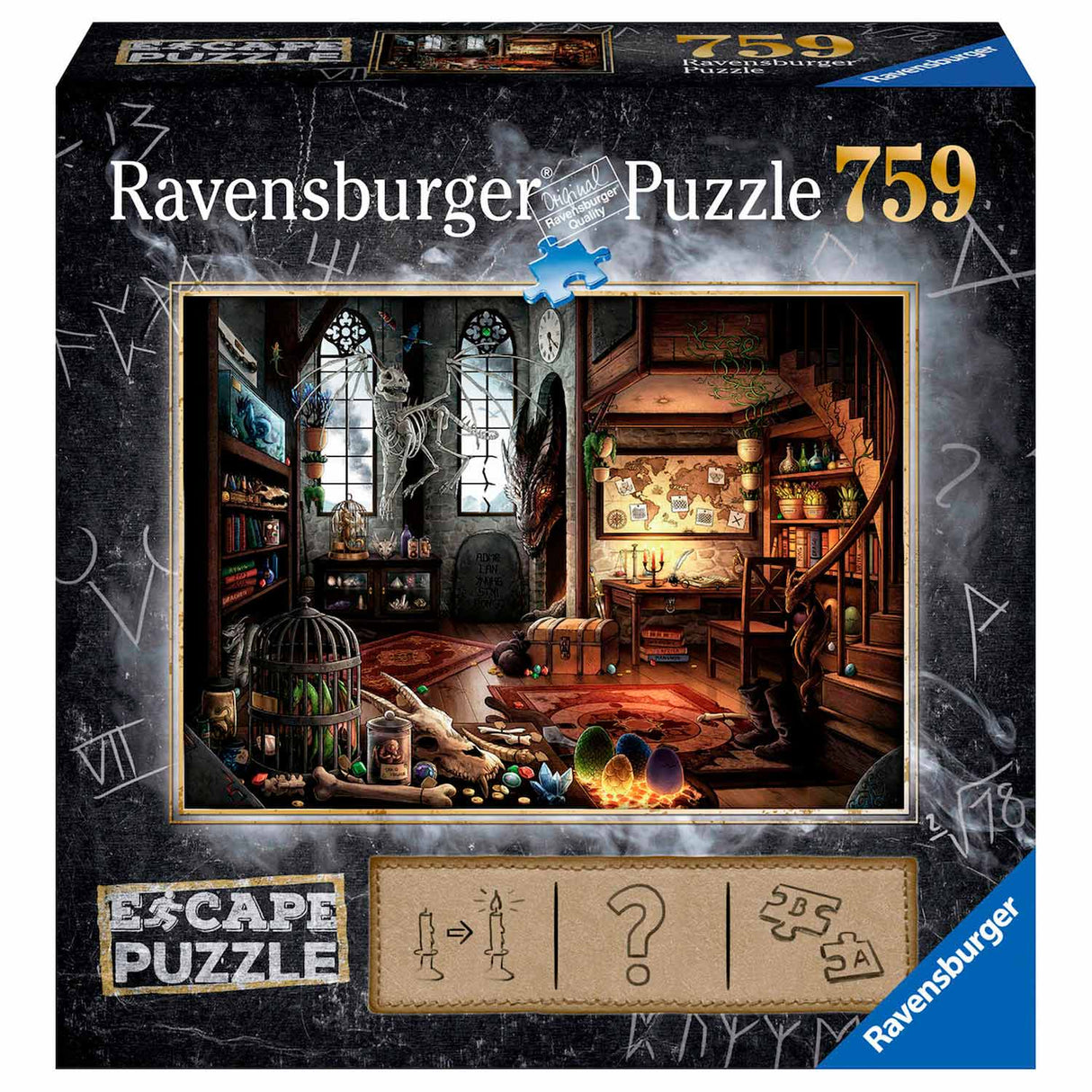 Ravensburger Flucht Raum Puzzel - Drake Laboratoire, 759st