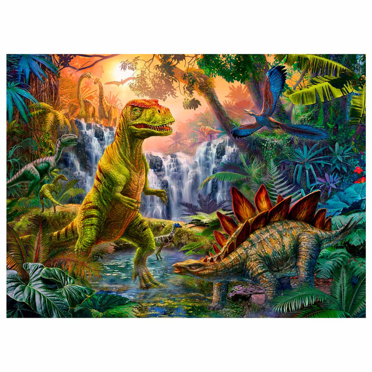 Ravensburger Oase of Dinosaurs puzzle 100 °. Xxl