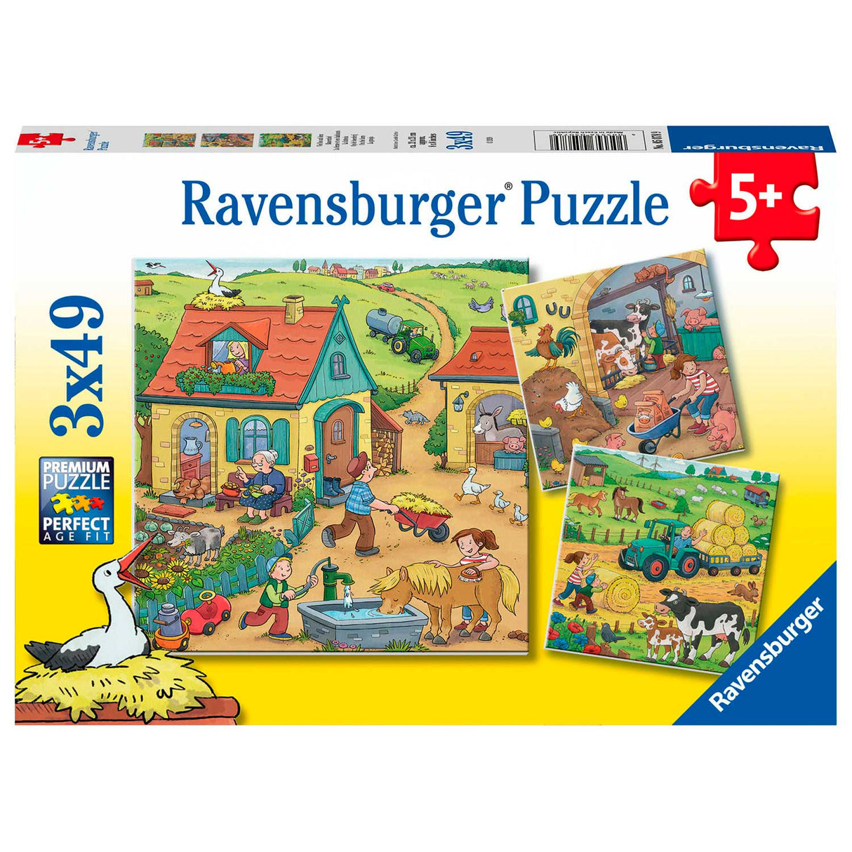 Ravensburger Op de Boerderij 3x49st.