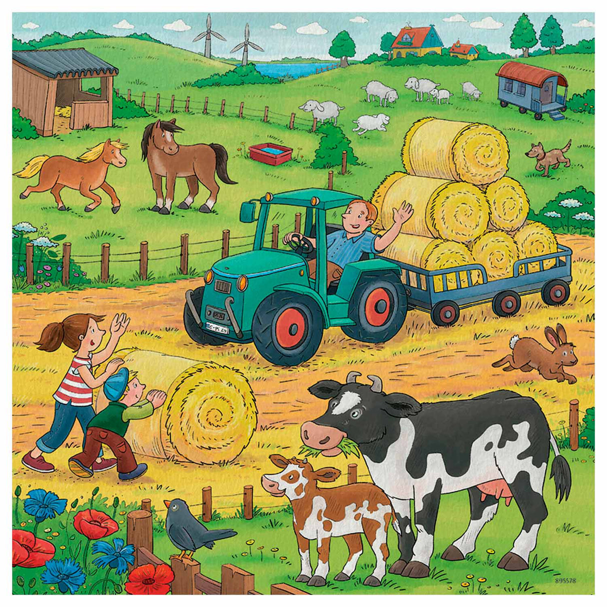 Ravensburger Op de Boerderij 3x49st.