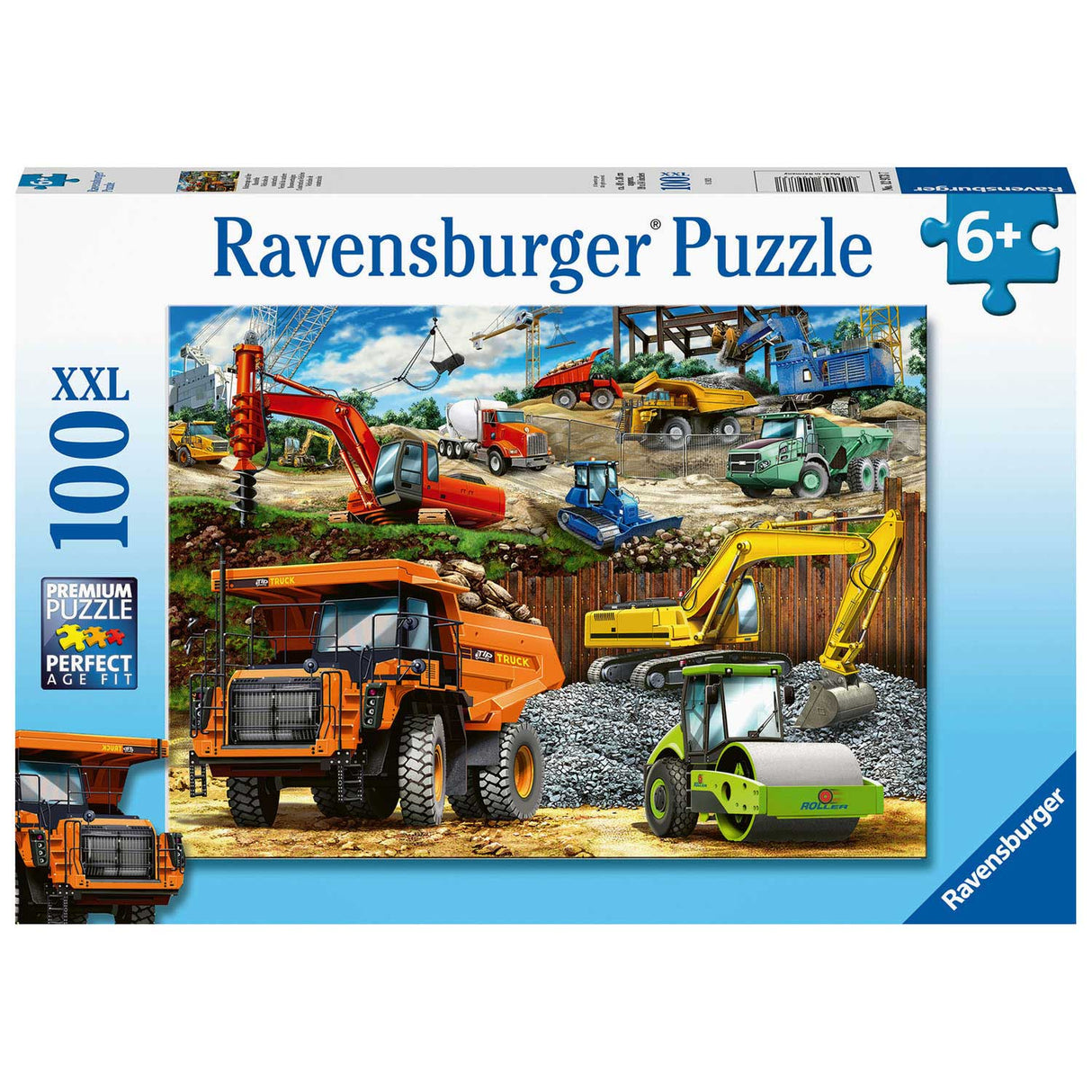 Ravensburger - Building vehicles 100st. XXL