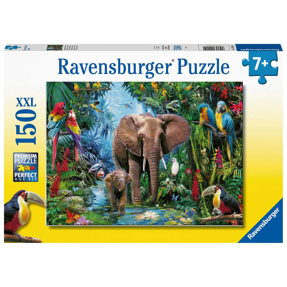 Ravensburger - Elefanten im Dschungel 150 Teile xxl