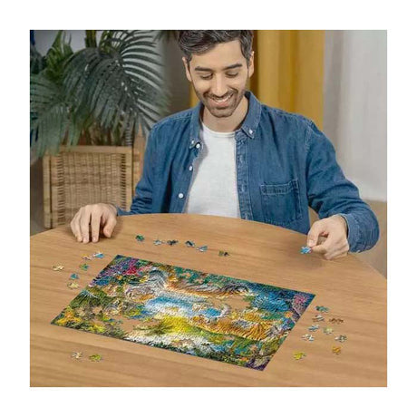 Puzzle Ravensburger Tigres dans l'oasis - Puzzle de 500 pièces.