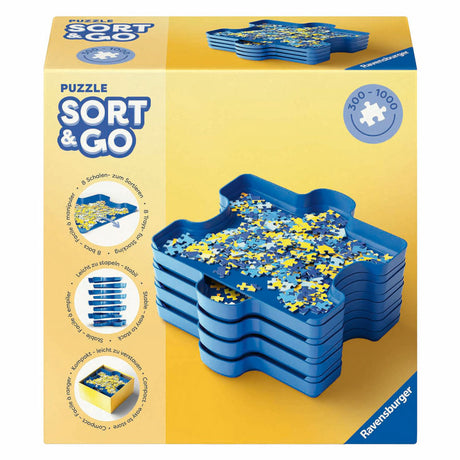 Ravensburger puzzle sort and go - trieur de puzzles - 8 pcs.