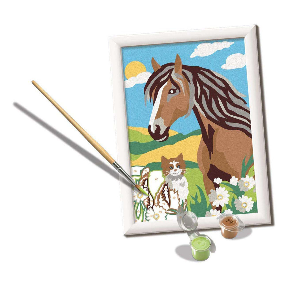Ravensburger creart kůň a kočička