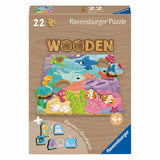 Ravensburger wooden jigsaw puzzle underwater animals - 22 pcs.