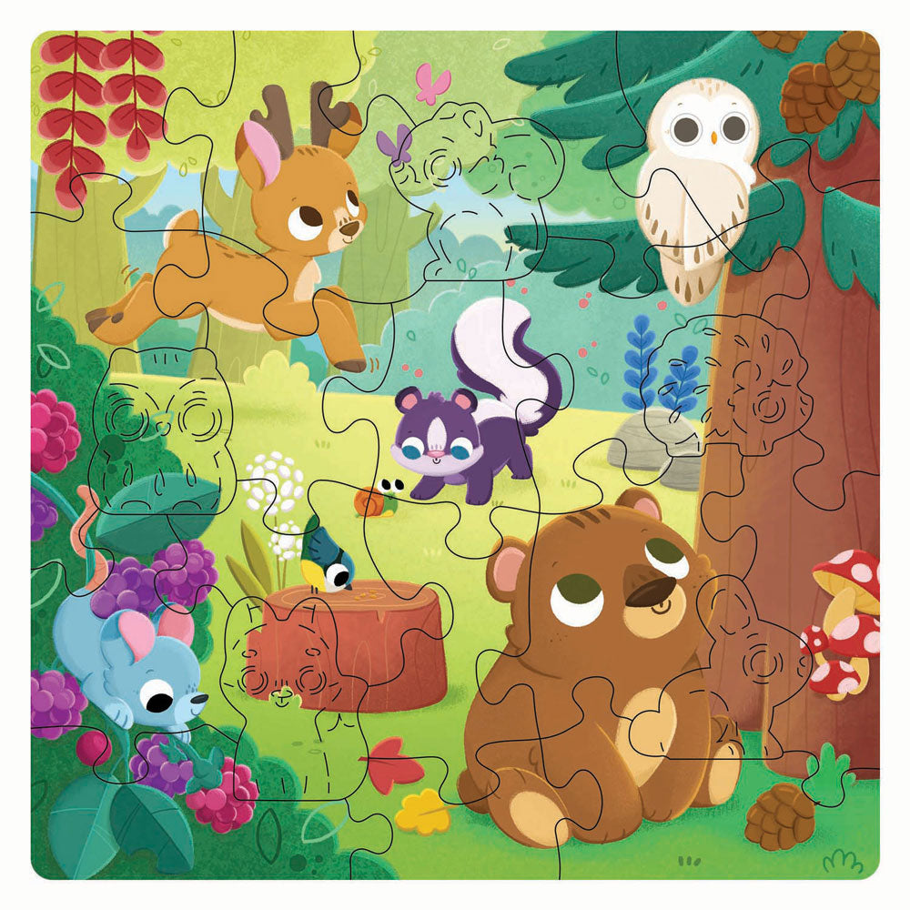 Ravensburger träpussel skogsdjur - 22 st.