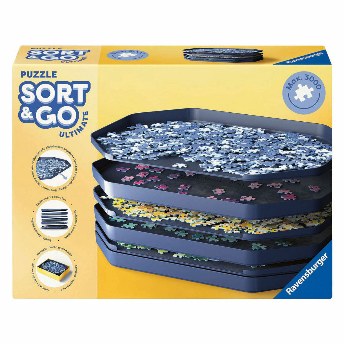 Zestaw do sortowania puzzli Ravensburger Premium - organizer puzzli - 6 szt.