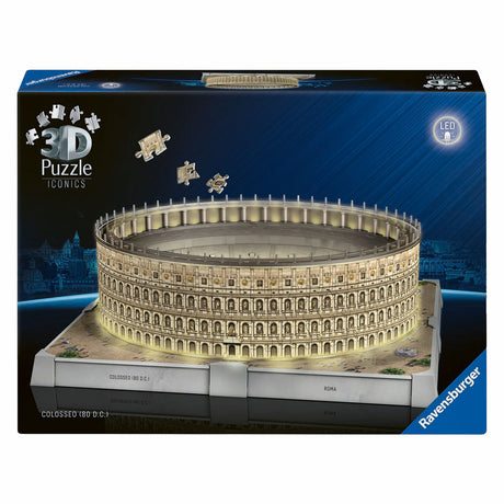 Ravensburger 3D puzzle ikonické Koloseum Rím - so svetlom - 291.