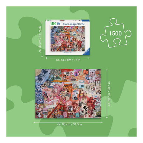 Ravensburger Jigsaw Puzzle Trip to Tokyo - 1500 pc.