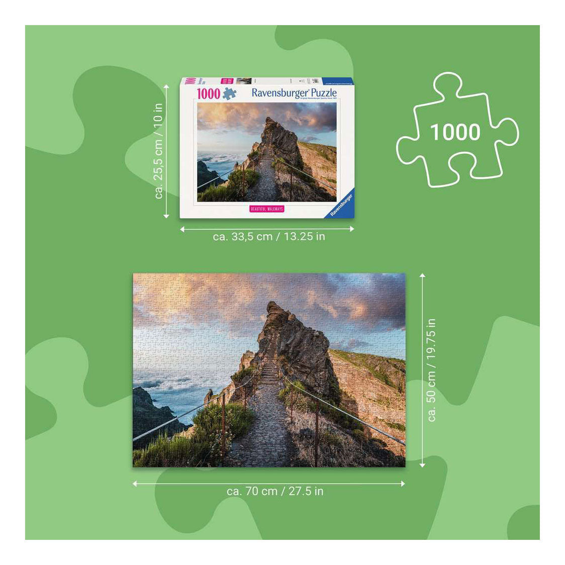Ravensburger Jigsaw Puzzle Pathway to Heaven - 1000 pieces.
