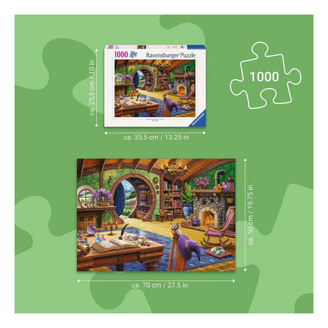 Ravensburger jigsaw puzzle charmed cottage - 1000 pieces.