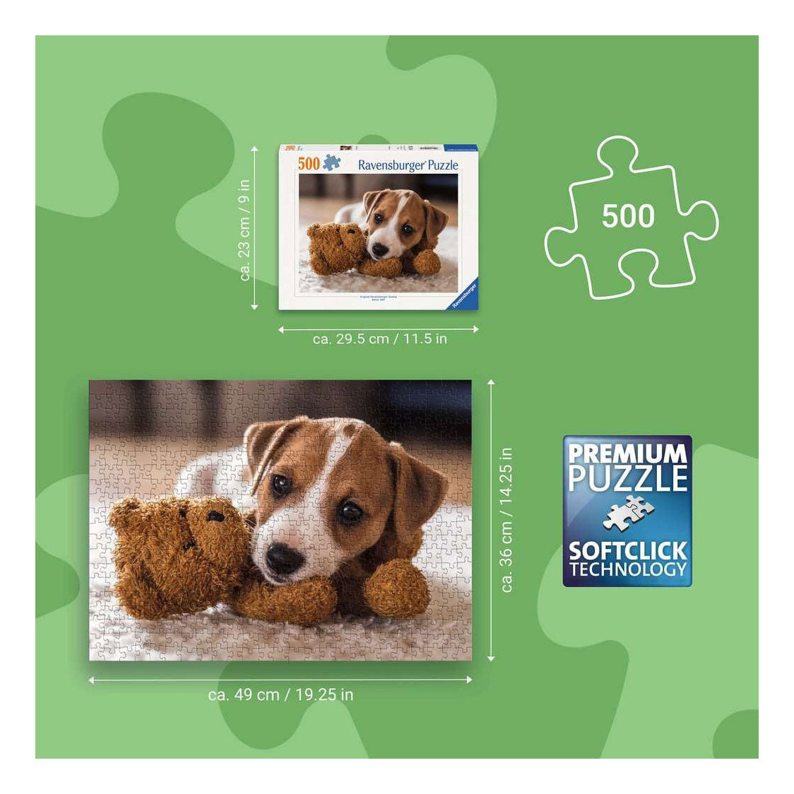 Ravensburger jigsaw puzzle cuddly buddies 500 pieces