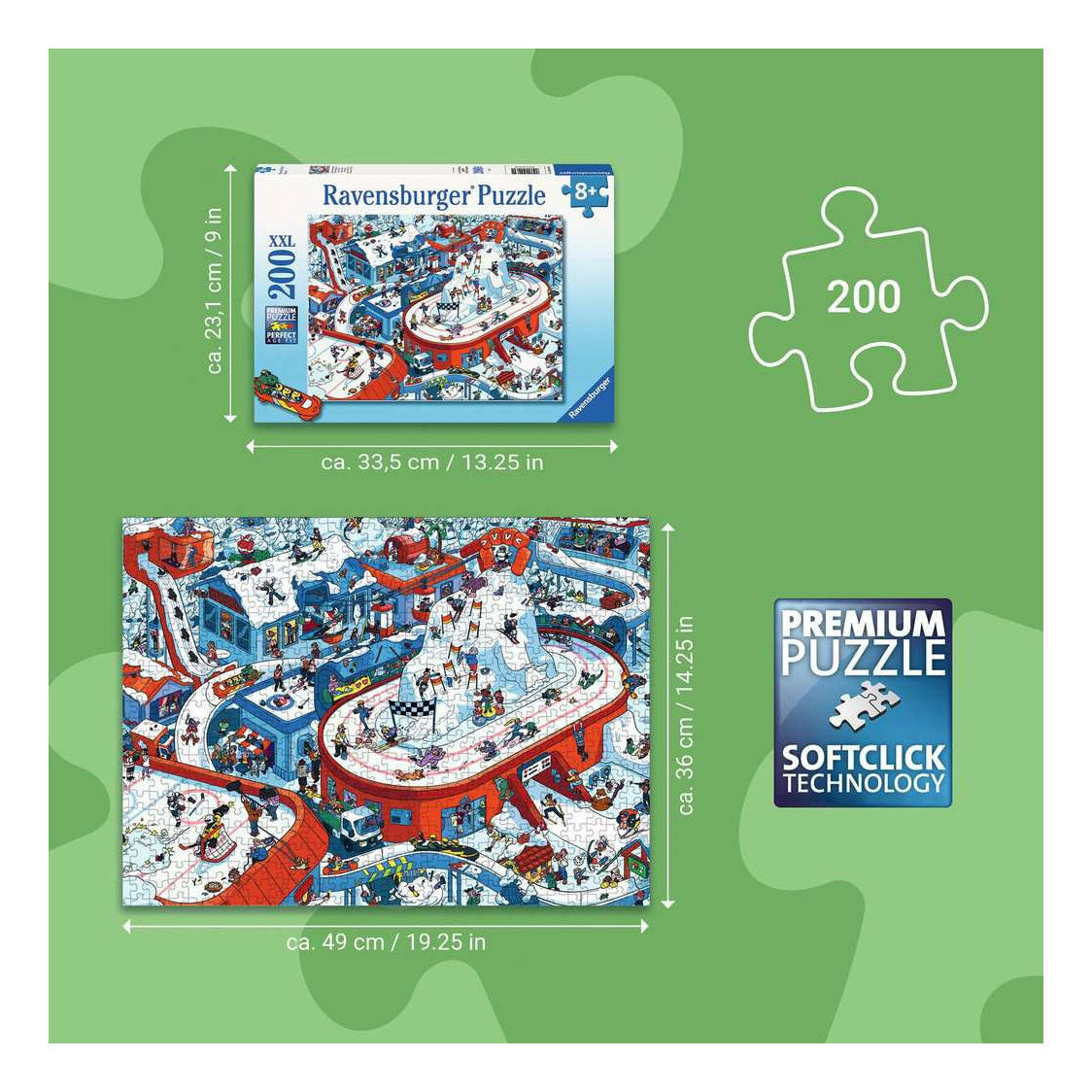 Ravensburger jigsaw puzzle winter sports stadium