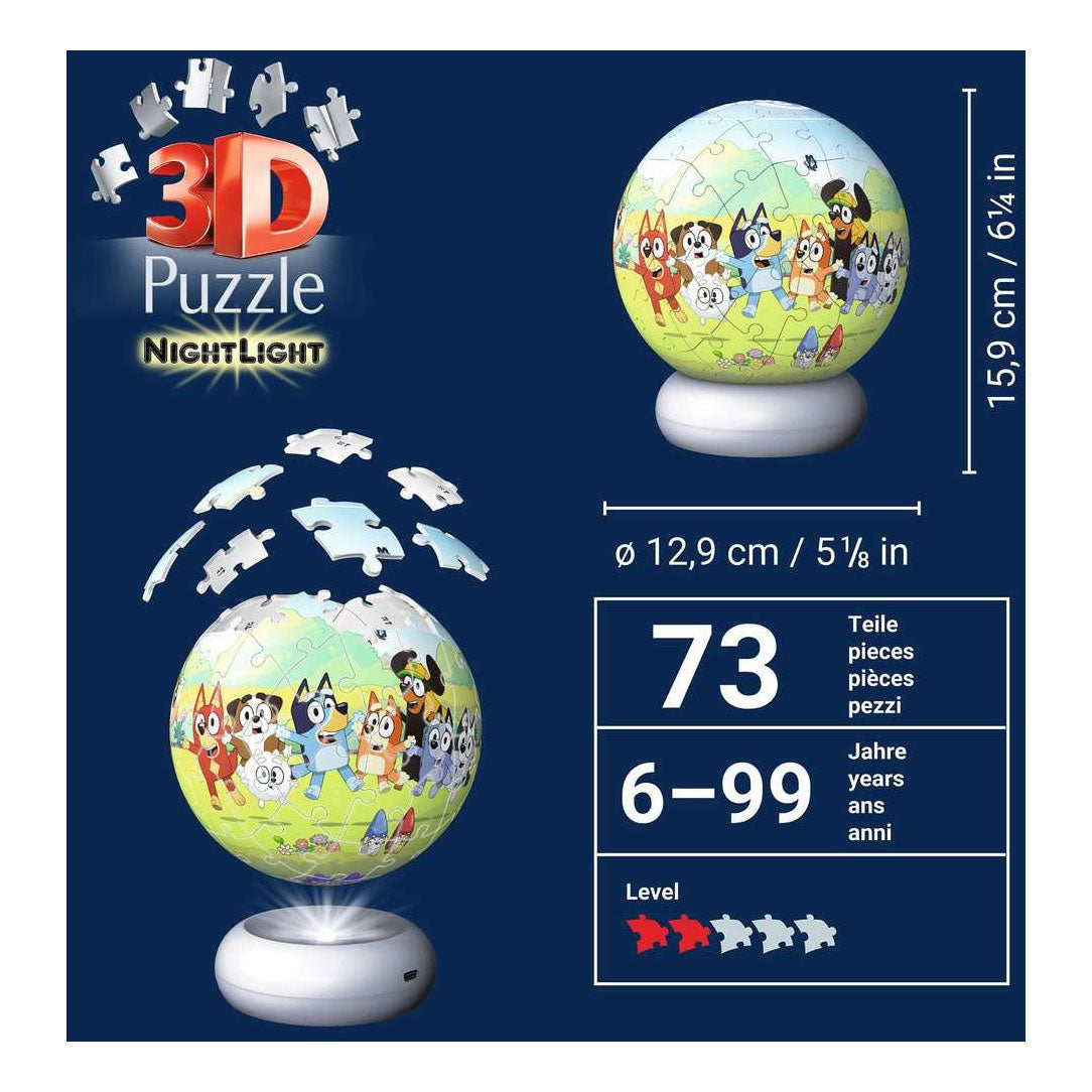 Ravensburger 3D Puzzle Nightlight Bluey - 73 pcs.