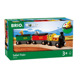 Trem Brio com animais de safári - parte da pista de trem para mais de 3 anos - 33722