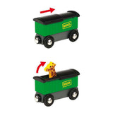 Trem Brio com animais de safári - parte da pista de trem para mais de 3 anos - 33722