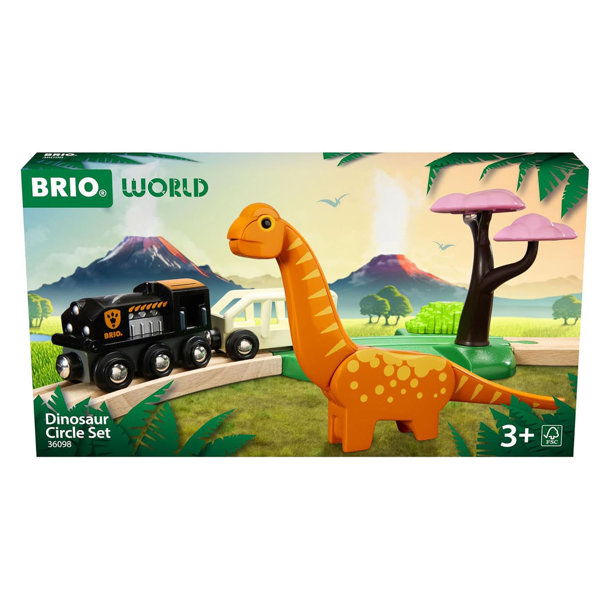 Brio Zuch Streck Krees - Dinosaurier - 12-Stéck