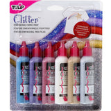 Tulp • 3D Textilfaarf 37ml Glitter 6 Stéck.