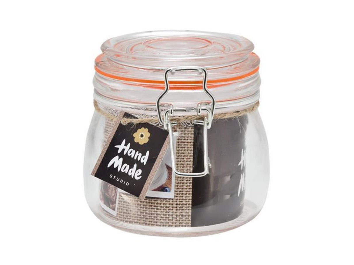 Kitchen tools preserving jar 500ml 10.5x10.5cm silicone ring