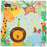 Creativ company napkins, party animals, size 33x33 cm, 20 pieces, 1 box