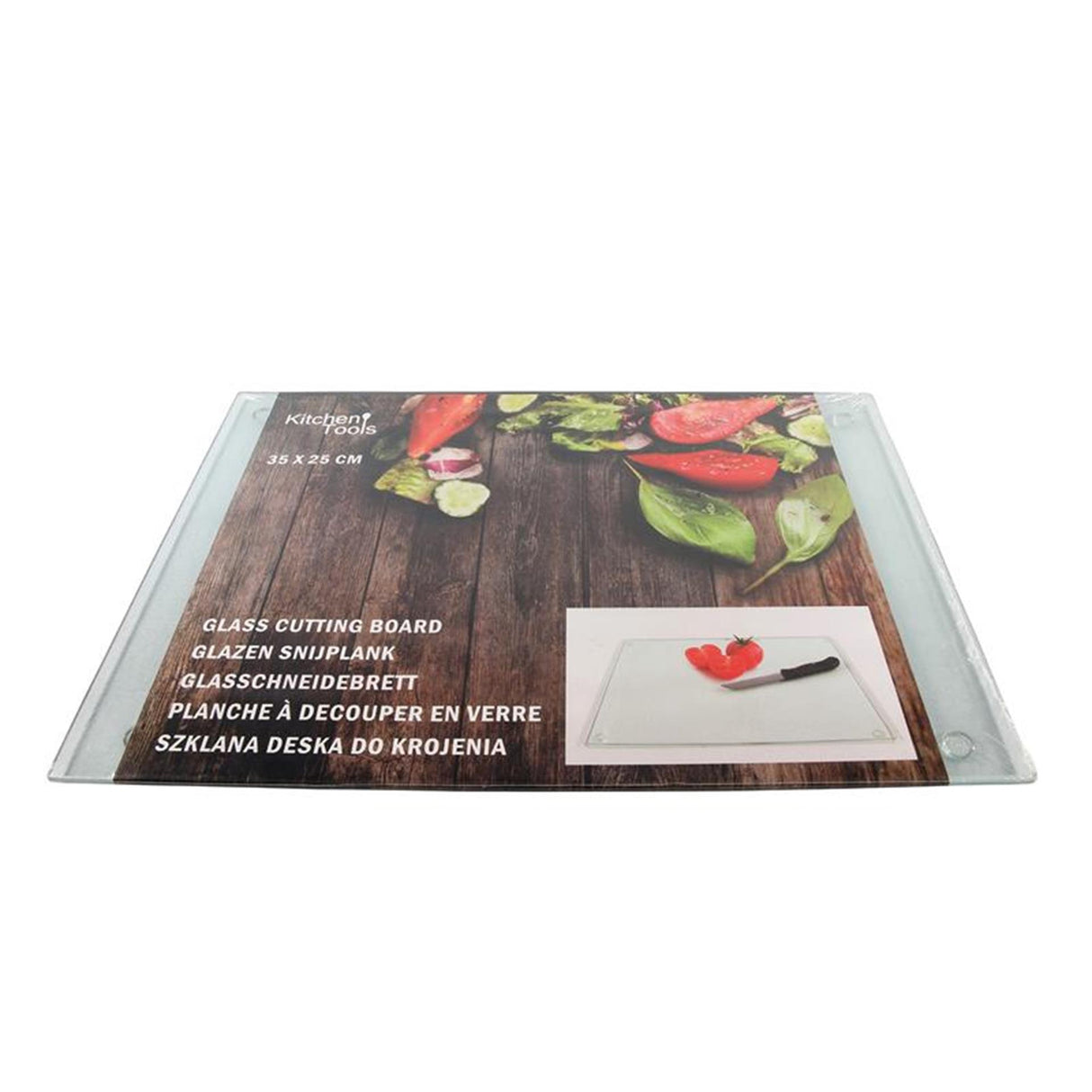 Kitchen tools cutting board glass 25x35cm