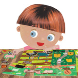 Farm per puzzle di headu puzzle con adesivi riutilizzabili