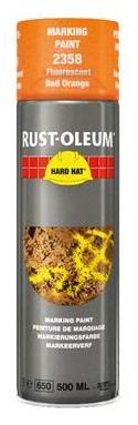 Rust-oleum spray can fluorine red orange marking paint 500ml