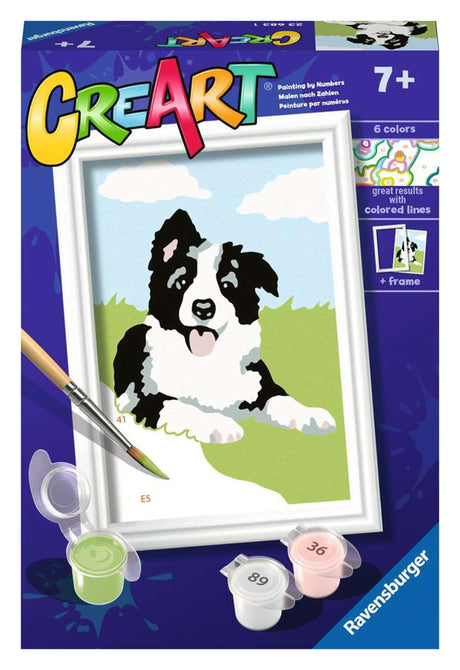 Ravensburger Creart Paint by Number Border Collie
