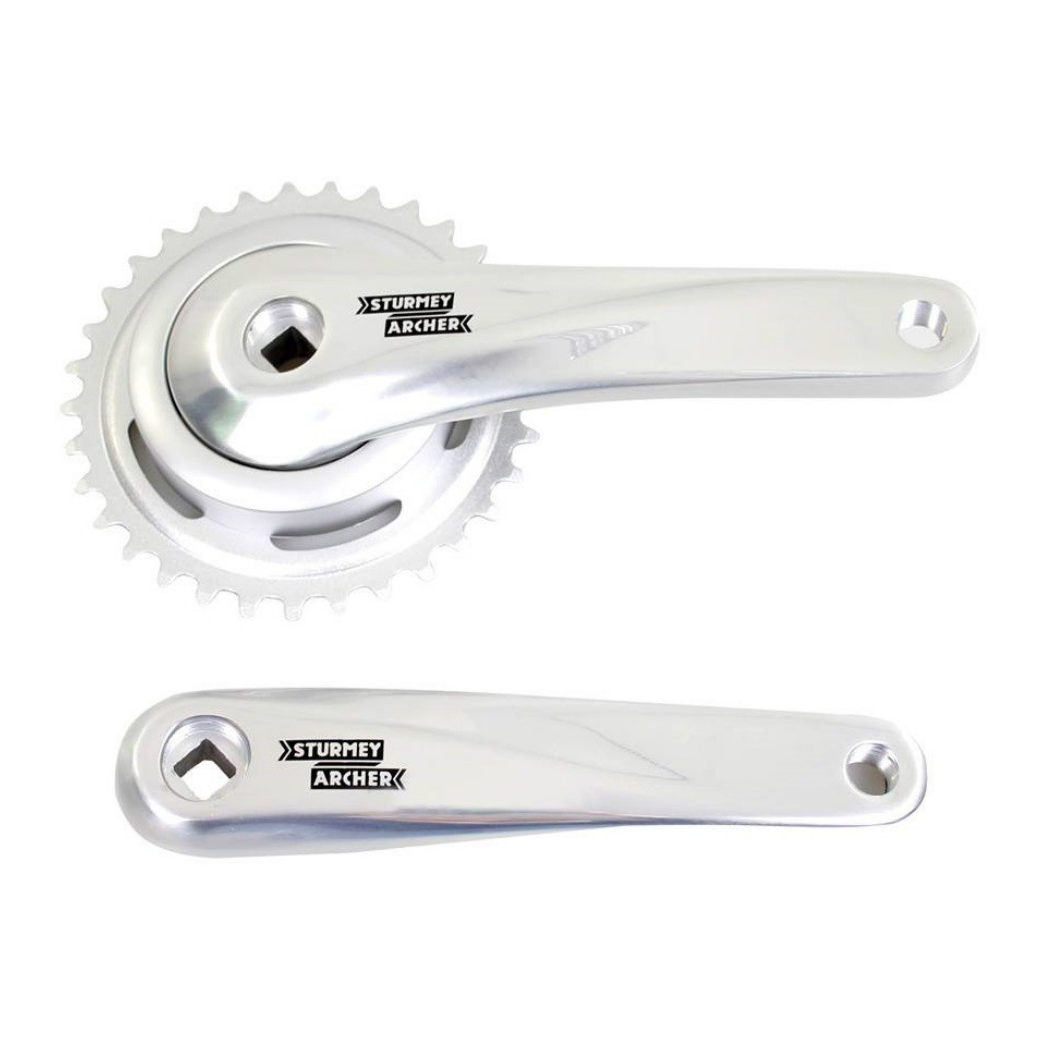 Sunrace Cranka 33t, Cranklängt 170mm. Sëlwer, Aluminium, Spieeless