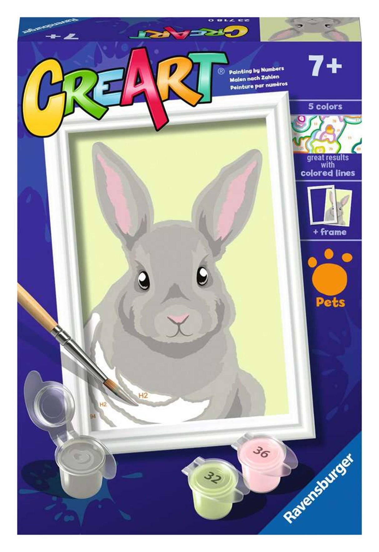 Ravensburger Crecr Maluce według numeru - Grey Rabbit