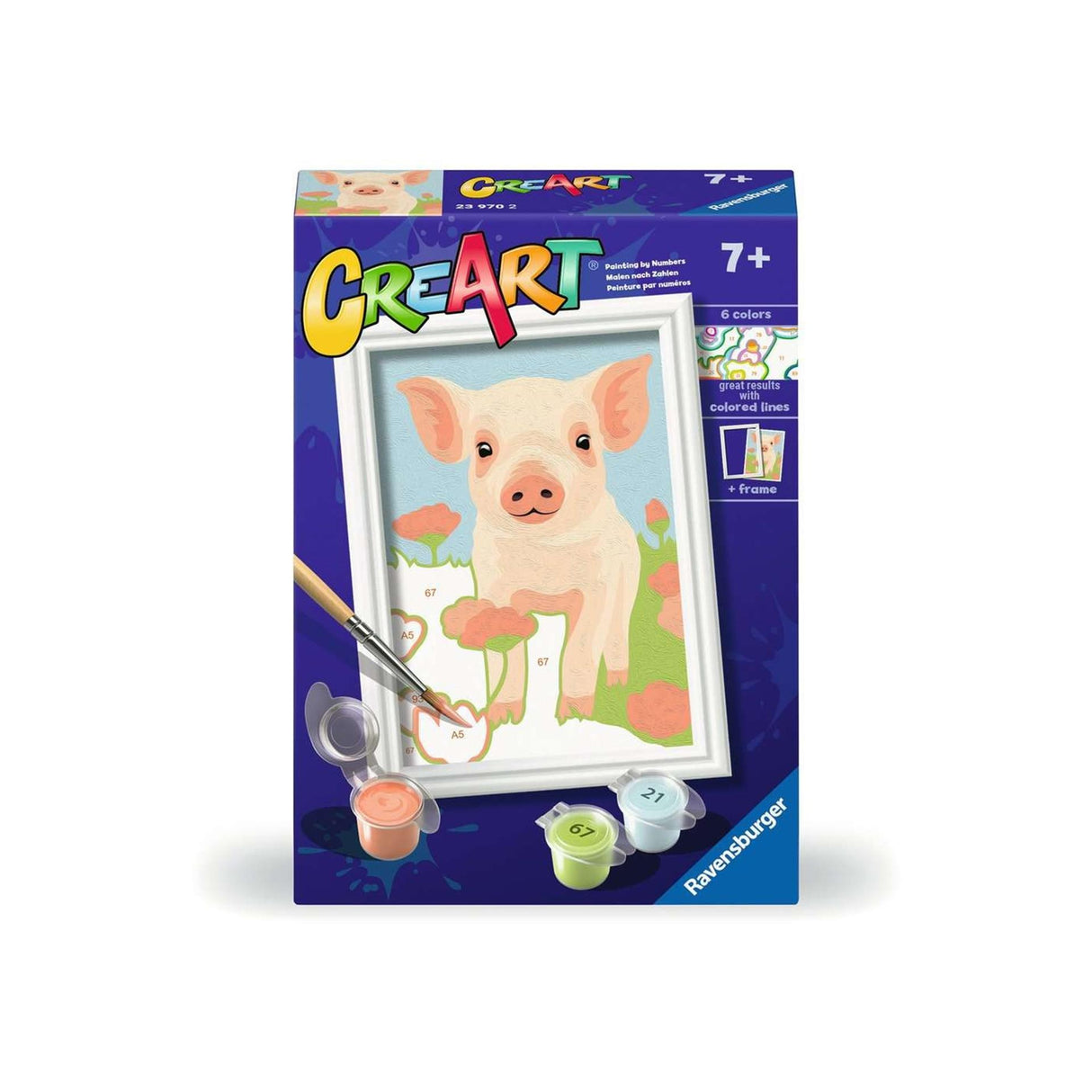 Ravensburger creart barva podle čísla - prase