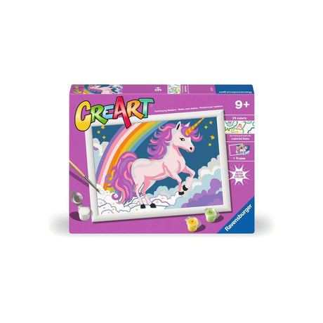 Kreatívna farba Ravensburger podľa čísla - jednorožec