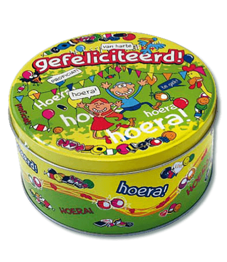 Paperdreams plechovka od bonbonů gratulujeme