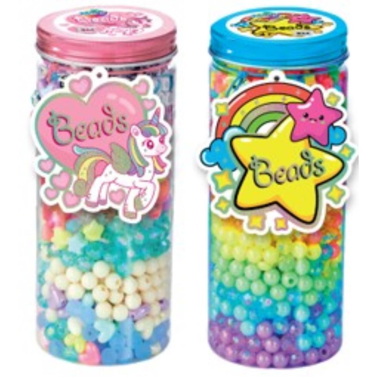 Totum pastel colored beads unicorn in pot