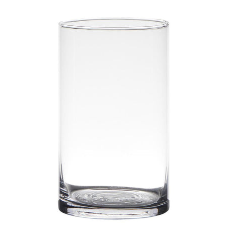 No brand vase cylinder 15x9 cm glass | 12 pieces