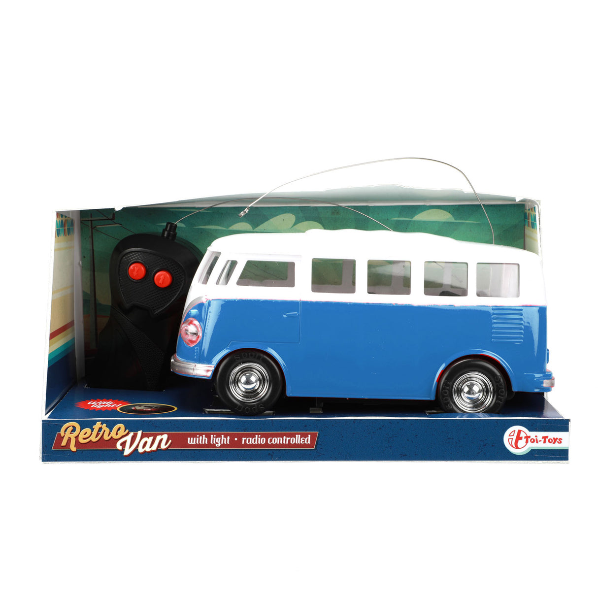 Toi-Toys RC Bestuurbare Auto Retro Busje met Licht