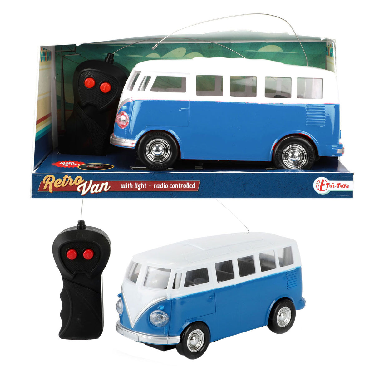 RC Controliable Car Retro kombi s svetlobo