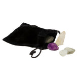 Explore excavation set crystals with magnifying glass