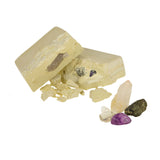 Explore excavation set crystals with magnifying glass