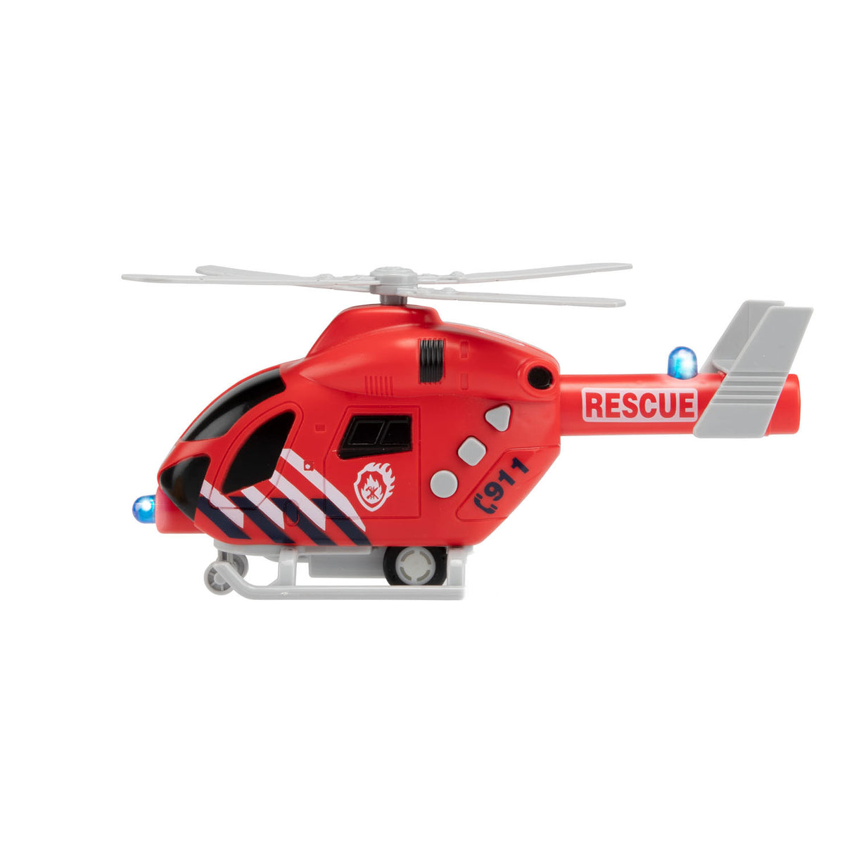 TOI-TOYS Fire Brigade Helicopter con luce e suono