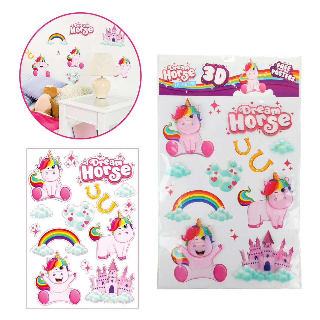 Toi-Toys Wall Deco Stickers Unicorn