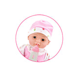 Beau Baby Liggende Babypop met Flesje, 30cm