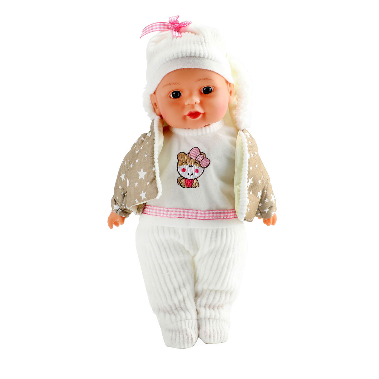 Toi-Toys Lovely Baby Babypop Winter clothes and bottle