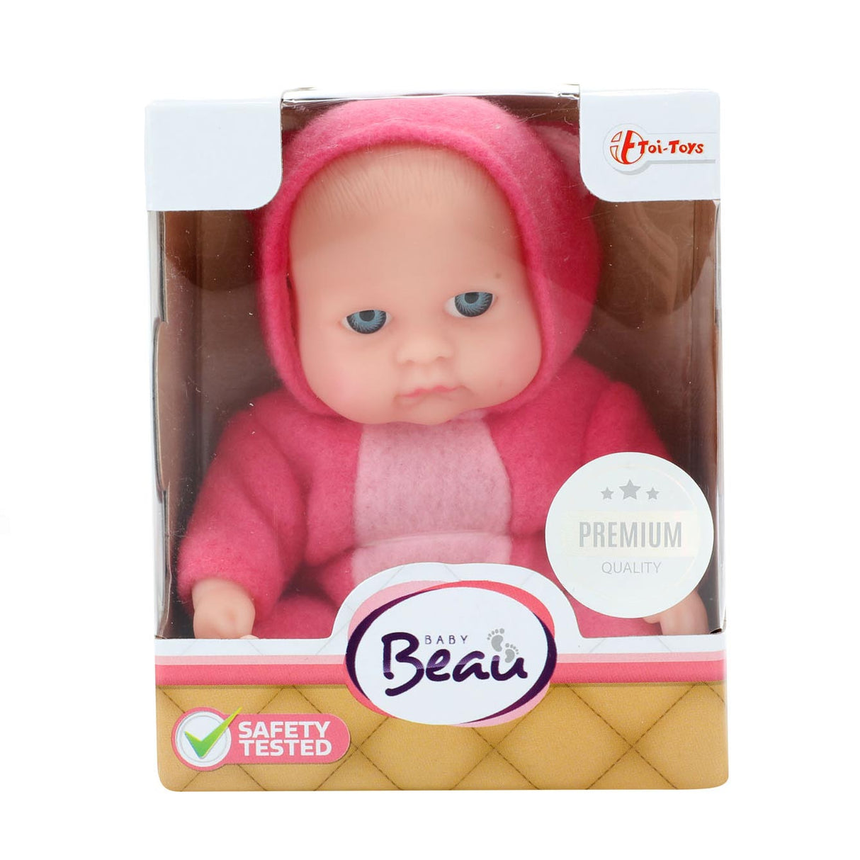 Toi-toys poupée avec ensemble de vêtements 14 cm rose clair
