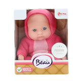 Baby beau baby pop med sovende hette